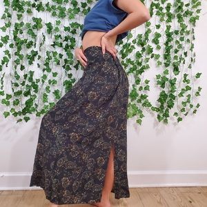 KATHY IRELAND PAISLEY MAXI SKIRT